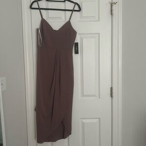 Lulus Reinette mauve midi dress